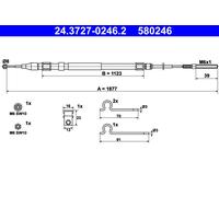 CABLE ATE 24.3727-0246.2, De Freno De Estacionamiento Para BMW