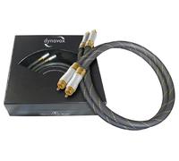 Dynavox cable estéreo RCA de alta gama, cable RCA premium con blindaje múltiple, cobre de alta pureza, conectores chapados en oro de 24k, longitud 1.5m