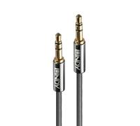 Cable Audio Jack 3,5mm Lindy Cromo Line 0,5m