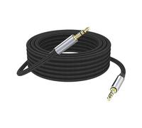 Cable Audio Jack 3.5mm Macho Macho, Cable Auxiliar Estéreo HiFi de Nylon Trenzado, Conector Compatible con Autoradio Auriculares Altavoces TV iPhone MP3 Tabletas PC Xbox PS5, MacBook y Más, 2M