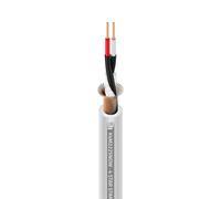 Cable audio microfono 2x0,22mm ofc blanco adam 4star (100m) k4m222snow