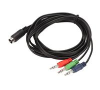 Cable Audio Mini DIN 9 Pines, Conexión Duradera PVC Cable 3.5mm Estéreo para Sistemas Altavoces Europeos Antiguos, Equipos Sonido Profesional y Hogar, Estudios Grabación, Cine en Casa