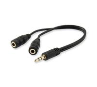 Equip AUDIO Jack 3.5-Macho a 2x Jack 3.5 Hembra - Cable