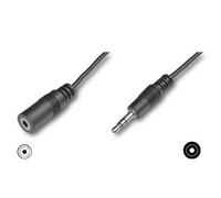 Cable Audio Minijack 3.5mm. Macho-Hembra 3 Metros