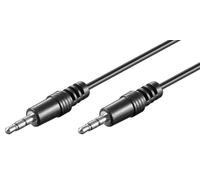 Cable audio stereo jack 3,5mm macho - macho 5 metros negro cu 51660