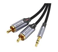 Cable Audio Estereo Jack 3.5/m 2xrca/m 1.5 M Gris Vention
