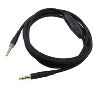 Cable AUX de 3,5 mm para auriculares de nube, nailon para cable de audio trenzado de repuesto con conectores chapados en oro (1,5 m)