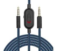 Cable AUX de 3 5 mm para auriculares GPro X G233 G433, función de silencio y control de volumen para una experiencia de juego perfecta (azul)