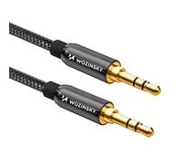 Cable AUX mini jack universal de 1,5 m, color negro