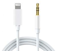 Cable AUX para iPhone, Lightning a 3,5 mm, cable de audio para iPhone 13 12 11 XS XR X 8 7 6 iPad iPod a coche/casa estéreo/auriculares/altavoces/adaptador de conector de auriculares certificado Apple