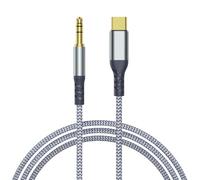 Cable AUX USB C a Jack 3.5, 1.2M Tipo C a 3,5 mm Macho Jack de Adaptador Coche de Estéreo Auxiliar Audio Compatible con iPhone 16 Pro Max/15 Pro MAX Plus, Galaxy S24 S23 Ultra, Huawei P40, iPad Pro