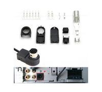 Cable auxiliar de entrada de audio de 8 pines para coche, unidad principal JVC, CD/radio, conexiones J-LINK, conector