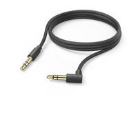 CABLE AUXILIAR, JACK DE 3.5 MM - JACK DE 3.5 MM, ÁNGULO 90 °, 2M, NEGRO