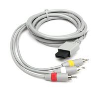 Cable AV Multi Out para Wii, cable compuesto AV de conexión segura para una fácil configuración del entretenimiento en el hogar.