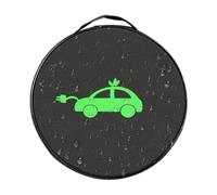 Cable Bag, Electrical Bag, Impermeable Sturdy Oxford Large Capacity Easy Carrying Anti-Colision Padding Secure Zipper Space-Saving Design, Charger Case for Car