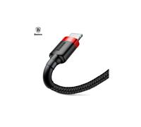Cable Baseus de 2 m compatible con iPhone, color negro.