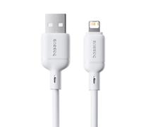 Cable Baseus Silky Series USB-A Lightning 2.4A 1m Blanco