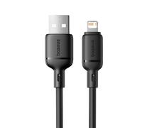 Cable Baseus Silky Series USB-A Lightning 2.4A 1m Negro