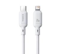 Cable Baseus Silky Series USB-C Lightning PD 20W 1m Blanco