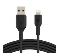 Belkin Boost Charge Cable Lightning (Cable Lightning a USB para iPhone, iPad y AirPods), Cable de Carga para iPhone con Certificación MFi (Negro, 2 m)