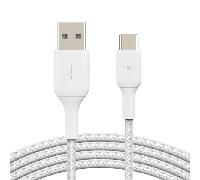 CABLE BELKIN CAB002BT2MWH USB-C A USB-A BOOST CHARGE 2M BLANCO TRENZADO