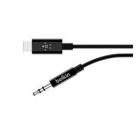 Cable Belkin USB C a Jack 3,5 mm M/M (1,8 metros)