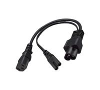 Cable bifurcador de Potencia de 30Cm IEC320 6 entradas a C7 y C13 con Alambre de Cobre para múltiples Dispositivos