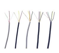 Cable blindado 1 M-100M 26 AWG 2-10 mechas | UL 2547, aislamiento de PVC, núcleo de cobre, para canales de audio, auriculares y cable de control de señal (GRAY, 5M, 26 AWG - (7 cores)