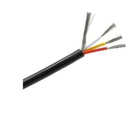 Cable Blindado De 10m, 32, 30, 28, 26AWG, Canal De Audio, 2, 3, 4, 5, 6, 7, 8 Núcleos, Línea De Control De Auriculares, Cable Eléctrico De PVC, Señal De Cobre(Black 3Cores,10M 30AWG)