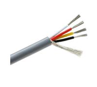 Cable Blindado De 30m, 32, 30, 28, 26AWG, Canal De Audio, 2, 3, 4, 5, 6, 7, 8 Núcleos, Línea De Control De Auriculares, Cable Eléctrico De PVC, Señal De Cobre(Grey 4Cores,30M 28AWG)