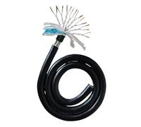 Cable Blindado De Par Trenzado Negro 2 Metros A 20 Corazones 17 A 26 AWG(2CORES-17AWG 1MM2)