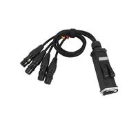 Cable Blindado RJ45 CAT5 A Conectores XLR Hembra de 4 Canales y 3 Pines Cable Receptor Multired para Estudio de Escenario