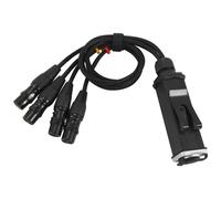 Cable blindado RJ45 CAT5 para 4 canales con conector XLR hembra de 3 pines