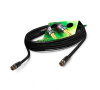 Summer CABLE - Cable de vídeo coaxial con BNC 75 Ω - HD/3G/6G/12G-SDI / 4K-UHD SC-Vector 0.8/3.7 - BNC/BNC NBNC75BLP9X Neutrik - Negro (3 m) - Fabricado en Alemania por
