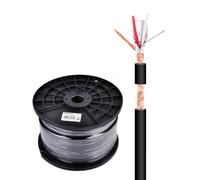 Cable Bobina Blindado Micrófono Estéreo 2 Conductores + Malla (100 mts) - NIMO