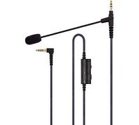 Cable Boom Micrófono compatible con HyperX Cloud Flight | 3,5 mm Jack Auricular - Control de volumen para Playstation PS4 o Xbox One, PC, Tablet, Portátil, Smartphone - Boompro Gaming Mic (200 cm)