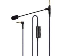 Cable Boom Micrófono compatible con HyperX Cloud Flight | Jack de 3,5 mm - Control de volumen para Playstation PS4 o Xbox One, PC, Tablet, Ordenador portátil, Smartphone - Boompro Gaming Mic (150 cm)