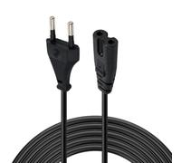 Cable C7 Euro 1,5m Cable de Alimentación para PS5/PS4/PS3 Slim, Xbox One S | Cable Alimentación C7 Euro 1,5m, Cable de Corriente C7 para TV, Consolas, Audio, Compatible Samsung, LG, Sony, TCL, Negro