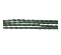 cable, Cable eléctrico de cobre 2 x 0,75 mm, recubierto tela, 250 V, multicolor, varios tamaños(Army Green,3Meter)