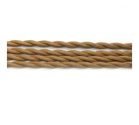 cable, Cable for lámpara industrial, alambre recubierto de tela, 2 x 0,75 mm, 5 m(Light Brown)
