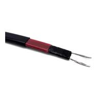 Cable calefactor de caucho de silicona, cable radiante de fibra de carbono de 36 V CC for calefacción de suelos, tuberías y suelos, aislado.(8 meters)