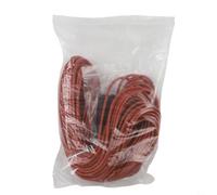 Cable calefactor de fibra de carbono 12K, 33 ohmios, silicona 200C (20 m) | Fibra de carbono de 12 K, resistencia de 33 ohmios/m, resistente al calor hasta 200 °C, cable de silicona rojo