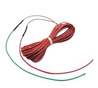 Cable calefactor de fibra de carbono de silicona y caucho, 73 W, 6K, 10 m, flexible, sin radiación, for uso doméstico y exterior.