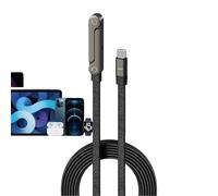 Cable Cargador con Soporte Invisible,Accesorios para Tablet 2 en 1 | Cable de Carga Súper Rápida,para Hogar Oficina Viaje Entusiastas Tecnología Escritorio Mesita Noche