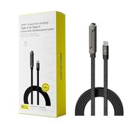 Cable Cargador con Soporte Invisible | Accesorios para Tablet 2 en 1,Cable de Carga Súper Rápida | para Hogar Oficina Viaje Entusiastas Tecnología Escritorio Mesita Noche