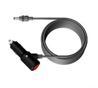 Cable cargador de coche Starlink Mini DC de 12 V 24 V con interruptor de longitud ajustable 1 m, 2 m, 5 m, 10 m, negro y gris para RV, camiones, coches, fuente de alimentación eficiente de carga