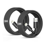 Cable Cargador iPhone 2M 2Pack, [Apple Certificado MFi] Cable iPhone Carga Rápida Nylon Trenzad USB cable Lightning Carga Rapida para Apple iphone 14 13 12 11 Pro Max Mini XR XS 8 7 6 Plus SE,iPad