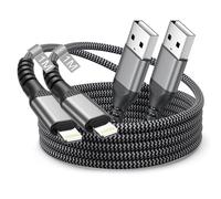 Cable Cargador iPhone Apple MFi Certificado 1M 2Pack, Cable Lightning USB Cable iPhone Carga Rápida Nylon Trenzado Cable USB Lightning para Apple iPhone 14 Pro Max 13 12 Mini 11 XS XR X 8 7 6S 5,iPad