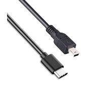 Cable cargador mini USB a USB-C para cámara PS3, MP3, GoPro 4, Dash Cam