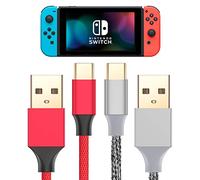 Cable Cargador para Nintendo Switch y Xbox Elite Series 2-2 Pack 10FT Nylon Trenzado USB C a USB A Tipo C Cable de Carga para Switch Lite, Pro Controller, Samsung S10 Note 9, Pixel, LG V30, OnePlus 5